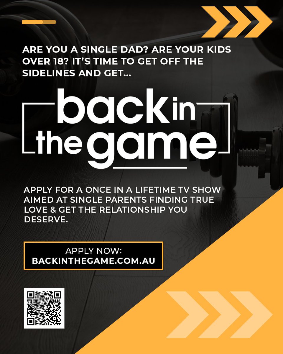 Ready to get Back In The Game? Find love again in a brand new Aussie TV show for single parents: BackInTheGame.com.au