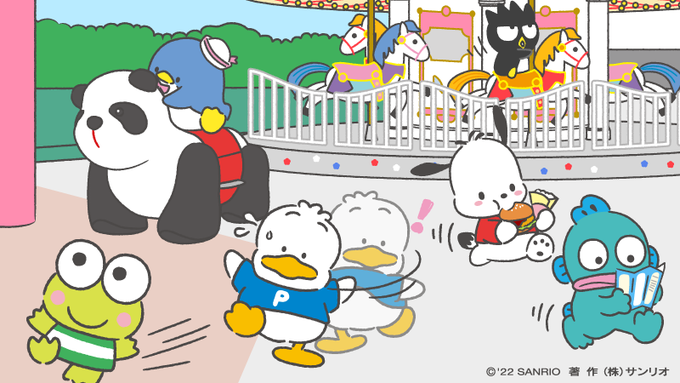 ばつ丸「オレ様これー!」
ハンギョドン「じー…(どこから回ろう…)」
けろっぴ「あ!カエルのアトラクションだー!!乗りたーい!」
ペックル「も～、みんな待ってよ～」
https://t.co/oSVTJXcwUN
#はぴだんぶい 