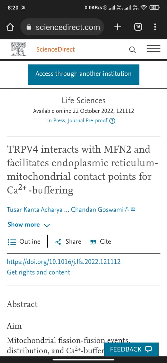 Here it is... Hope it helps patients having Mfn2 mutation and/or TRPV4 mutation un future. Thanks to all coauthors for having patience and quantifying a large number of microscopic images....