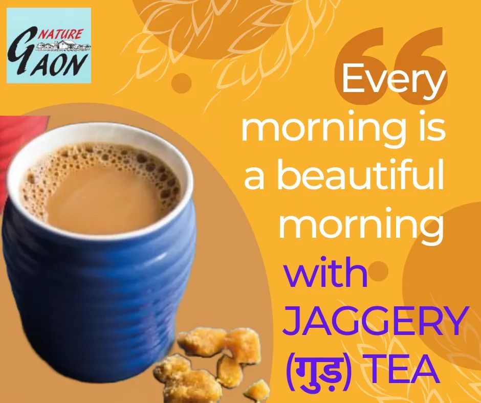nature_gaon's tweet photo. Starting your day with #jaggery tea (#गुड़ चाय) is a blissful experience! It’s an #energybooster & gradually releases energy throughout day...
#गुड़morning #jaggerybenefits #jaggeryeating #healthtips #healthyfood #healthyliving #healthylifestyle #immunitybooster #ayurvedalife https://t.co/hs0yB53Opr