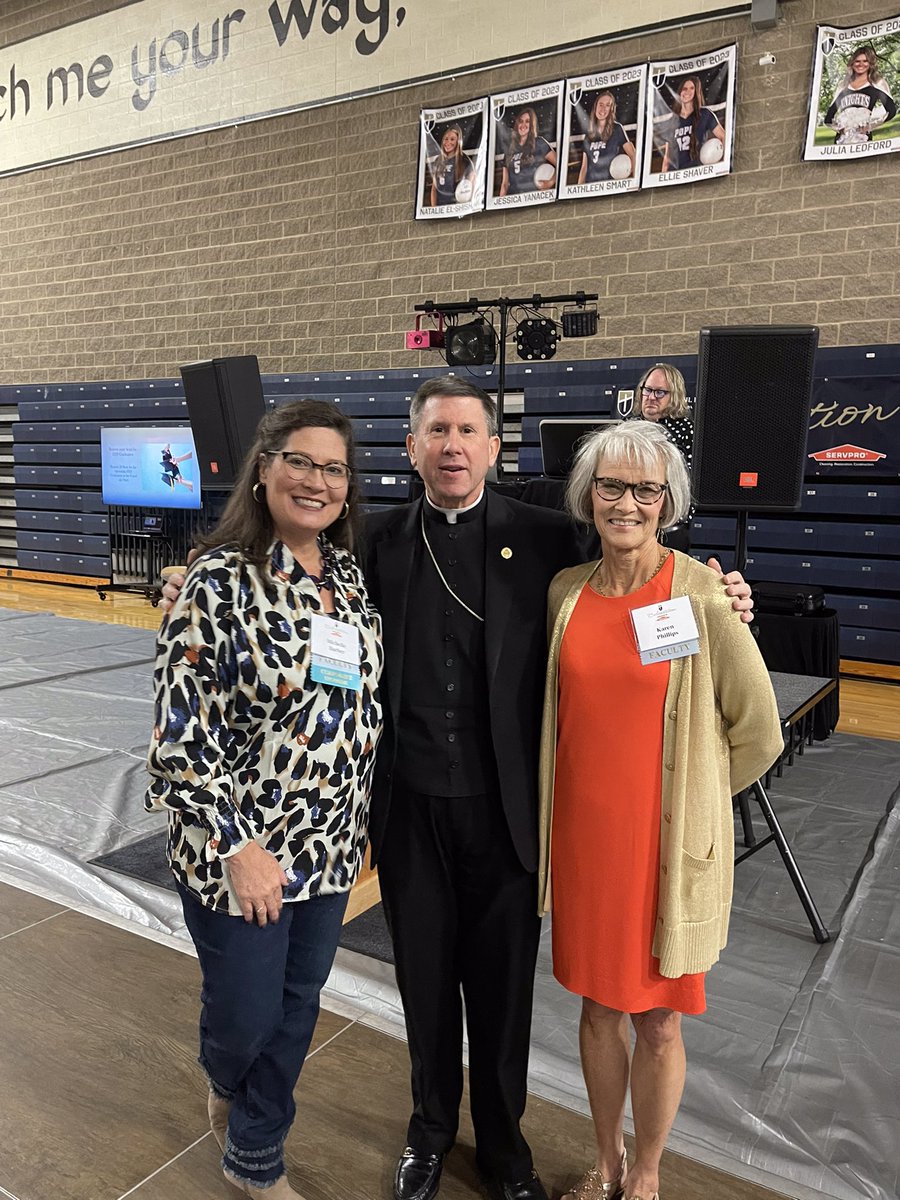bpspalding's tweet photo. It was great to be with the Pope Prep community tonight. May the Lord continue to bless this thriving school, it’s faculty, staff, students and their families. Go @JPIIKNIGHTS https://t.co/jAxEvW8caK