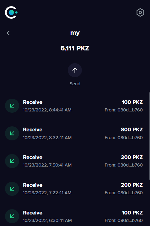 RektGuru's tweet photo. @Punkz_Token @CarryWait Received 1400 PKZ from @Punkz_Token from todays stream. https://t.co/YLn440W3NB