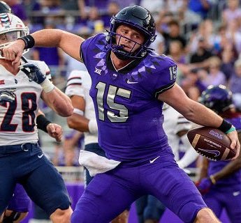 Hassel_Chris's tweet image. A year ago TCU was 3-5 and fired their head coach of 20+ years who has a statue of himself outside the stadium.

They had finished inside the AP top 10 NINE times but they noticed a significant dropoff so they started over.

They’re now 7-0 and are led by an Iowa native QB.