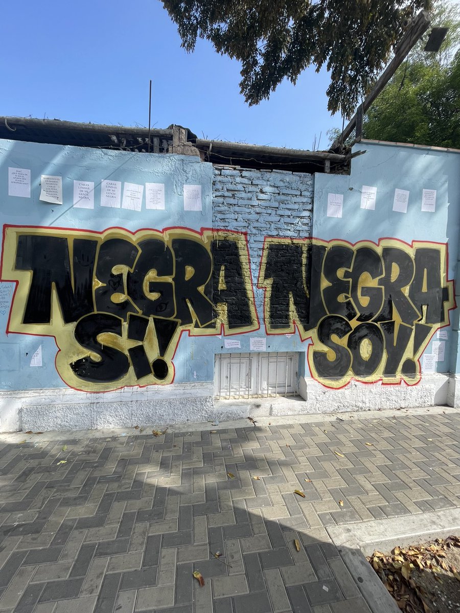Hoy estuve en Barranco y vi el mural con mi familia. Es potente ver tremendo acto de resistencia contra el racismo. Ese es el camino.
