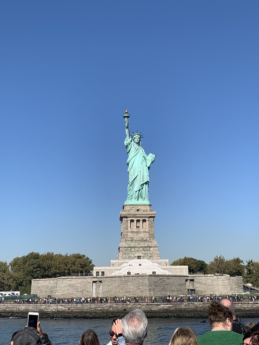 fssenglish's tweet photo. Beautiful views from the ferry to Ellis Island with #FSS AP English https://t.co/sxKA1V3mHH