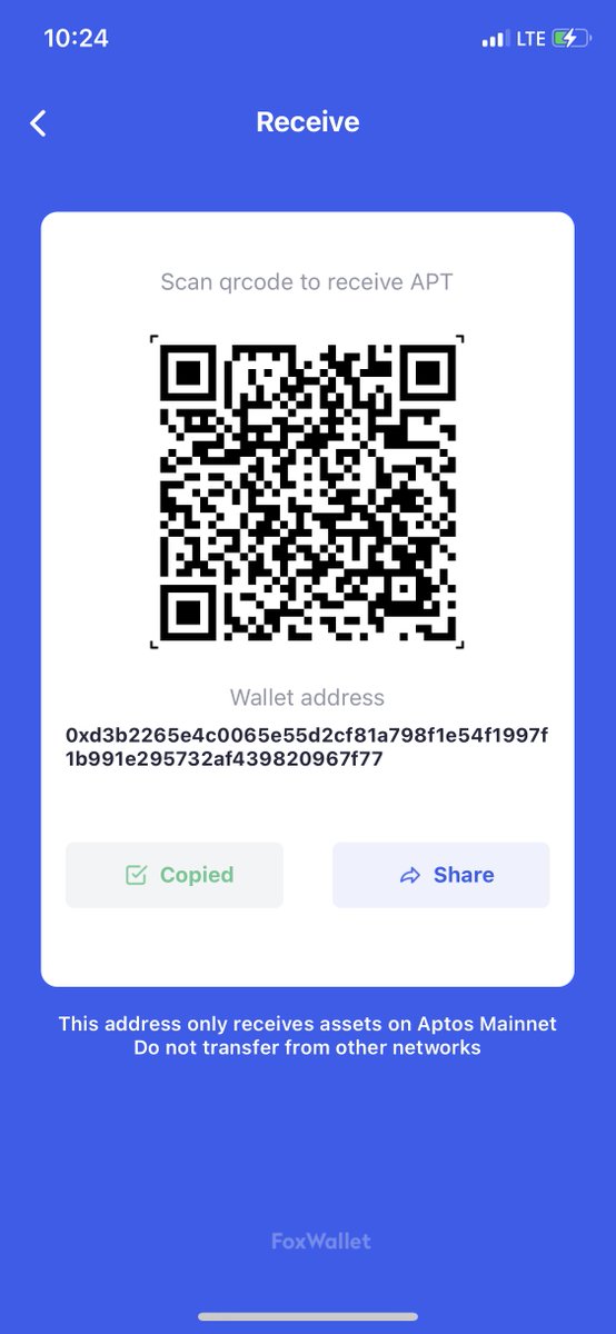 nam773736's tweet photo. @FoxWallet @AptosFoundation @AptosNews1 @aptos_news @AptosEcosystems @AptosNewsHQ 0xd3b2265e4c0065e55d2cf81a798f1e54f1997f1b991e295732af439820967f77 https://t.co/UvTJLQzJsW