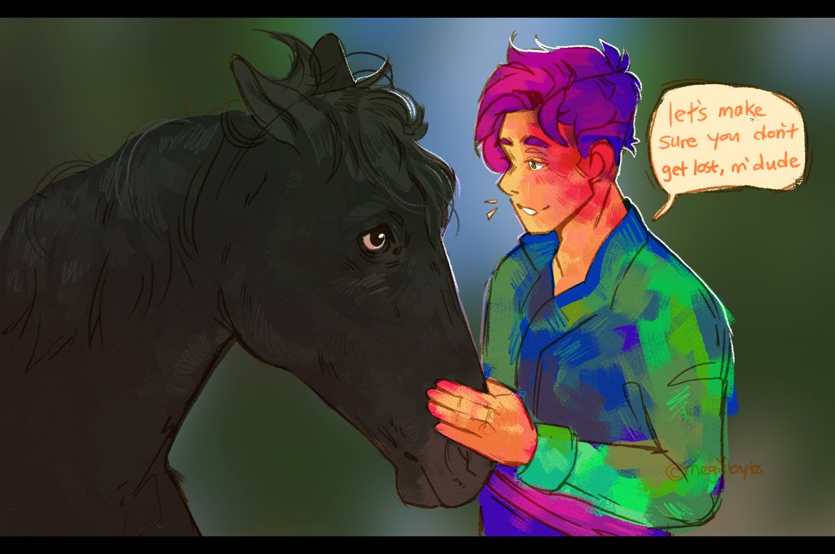 megiibyte's tweet photo. if something happens to this horse i'M- #bloodlinessmpfanart https://t.co/hR5Ypl5x19