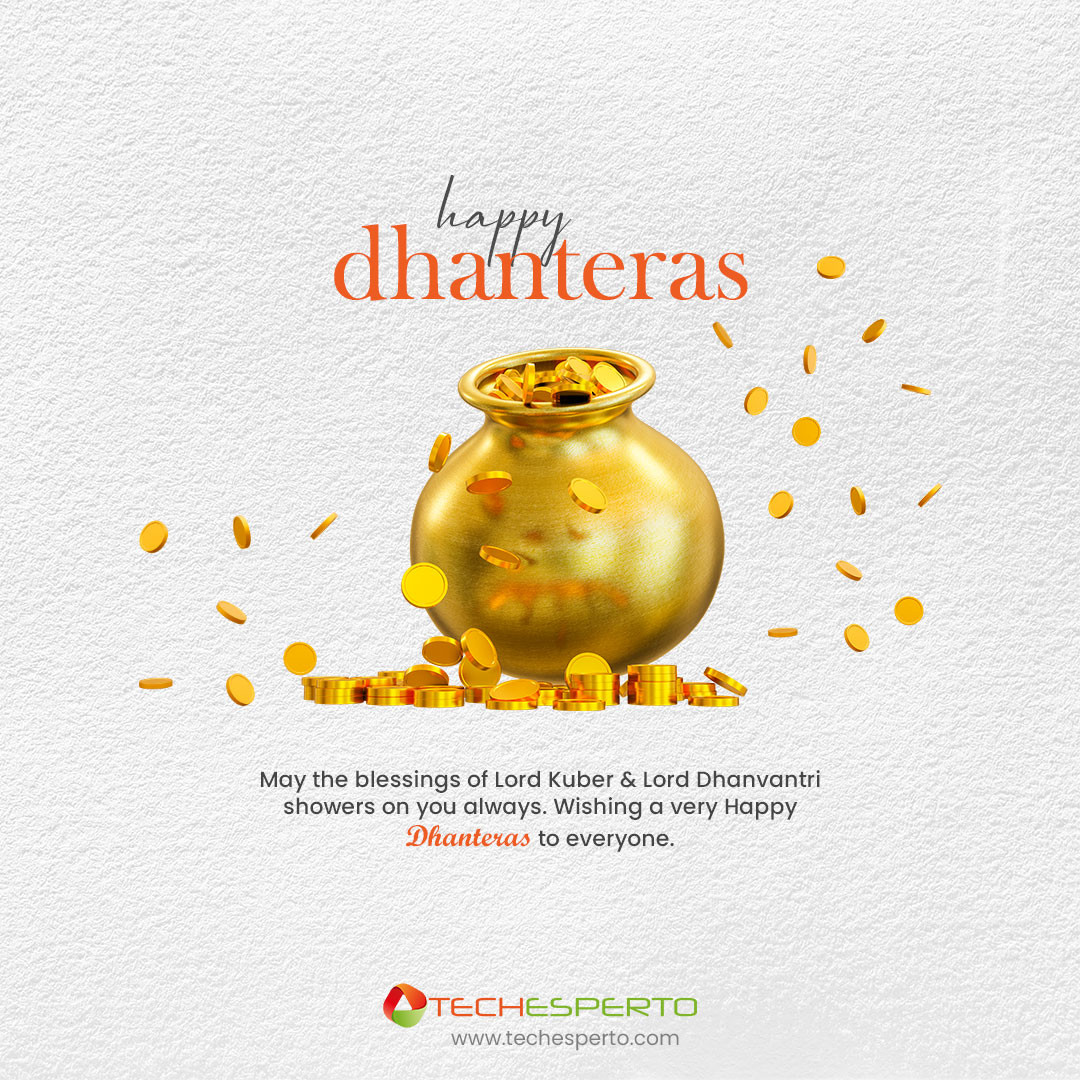 TechespertoS's tweet photo. On this auspicious festival of Dhanteras, may your life shimmer with silver; shine with gold, and dazzle like diamonds! Happy Dhanteras!
#festival
#celebrations
#dhanteras
#TechEsperto https://t.co/xec4lFOrZ8