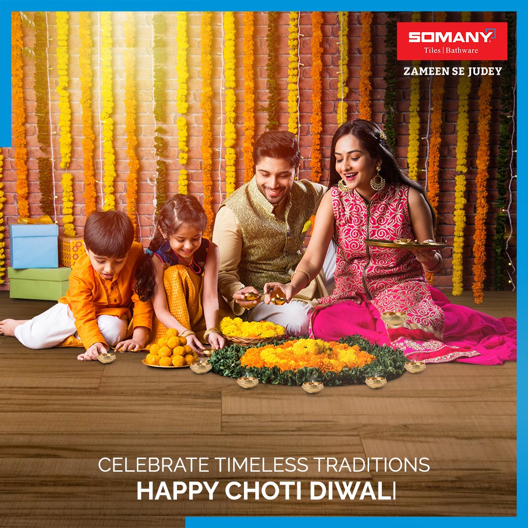 Celebrate the traditions that bring the family together! Wishing everyone a Happy Choti Diwali! ​

#SomanyCeramics #SomanyBathware #LargestTileCollection #ZameenSeJudey #Diwali #Diwali2022 #HappyDiwali #DiwaliDecorations #DiwaliVibes #ChotiDiwali