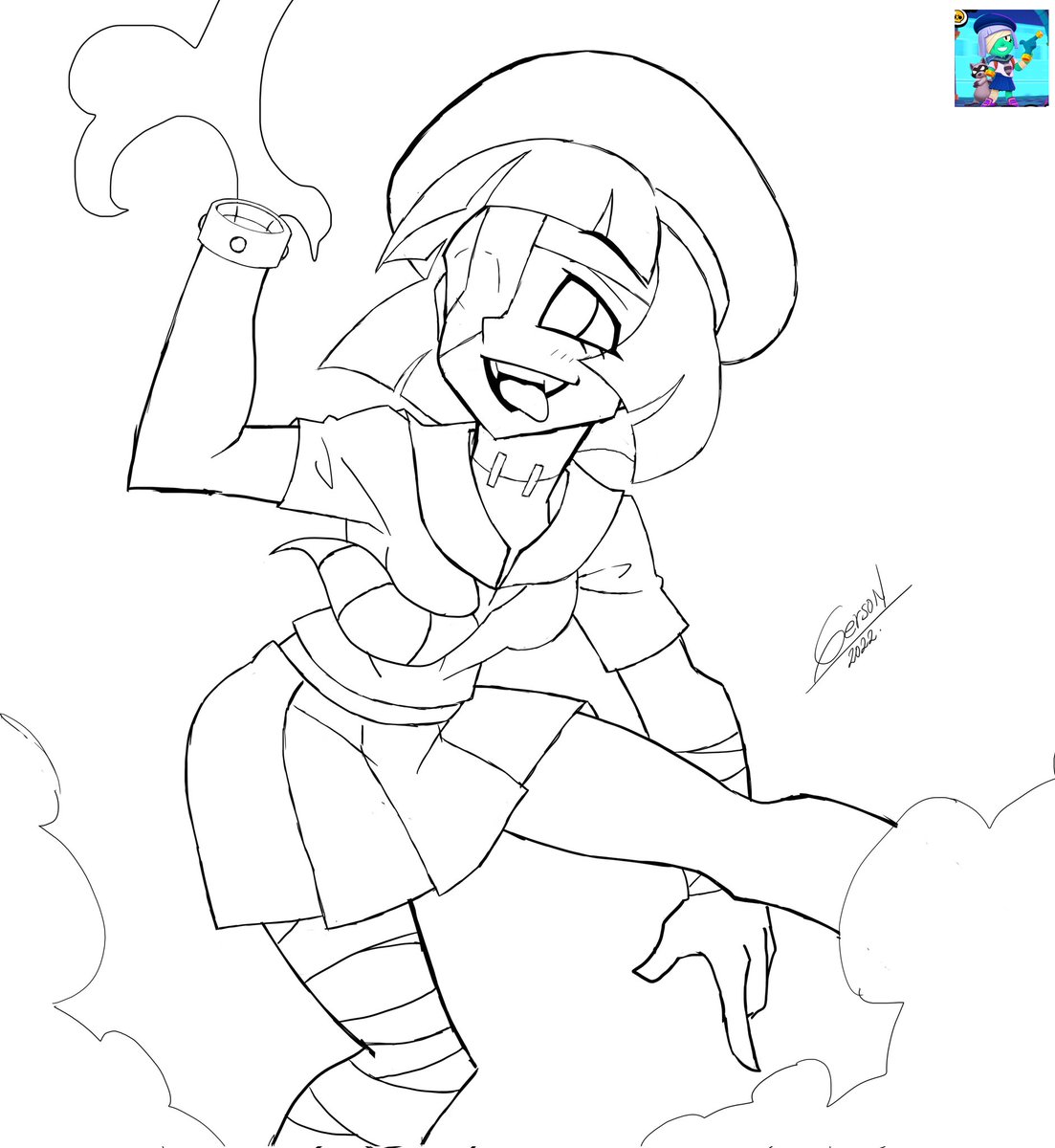 WIP #brawlstarsfanart #brawlstars #penny #BrawlTalk #brawlstarsart