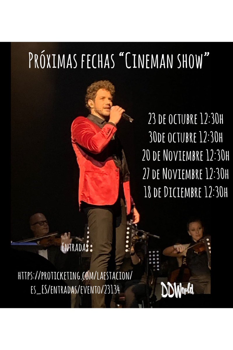 DaniDiges_World's tweet photo. Vuelve @DanielDiges con #cinemanshow acompañado de @MarandMusical al #teatrolaestacionprincipepio . Compra tus entradas aquí https://t.co/TIjz6gpuu3 y disfruta de un show inolvidable 🥰🥰 #danieldiges #danieldigesworld #musicales #marandmusical #granteatrocaixabankprincipepio https://t.co/3OTB72OopC