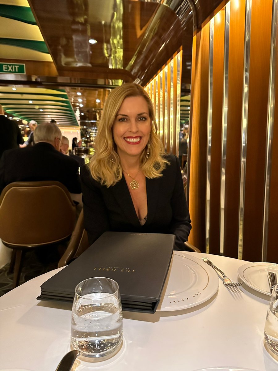 LuxeTiffany's tweet photo. Fabulous dinner at The Grill by Thomas Keller on @SeabournCruise Quest. The ambience felt like a luxurious train car yet we were on a small luxury cruise ship. Lobster Thermidor was tender and flavorful. #SeabournPartner #LuxeTiffany https://t.co/x6LZIkISYo