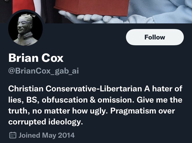 KattyThatsMe's tweet photo. @BrianCox_gab_ai @WajahatAli Woah, you are in either some crazy denial about yourself, or a troll. https://t.co/CcJFQWIOtS