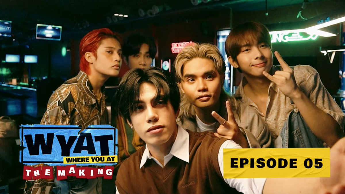 SB19Official's tweet photo. STREAMING NOW!

WYAT: The Making Film Episode 5
Exclusive behind the scenes of SB19's time warping WYAT music video!

🔗 https://t.co/6ncO9rYKvD

#WYAT #WYATTour 🚌
#WhereYouAtSB19 📼 #SB19 #WYATTheMakingFilmEP05 https://t.co/ghtUWecHrM