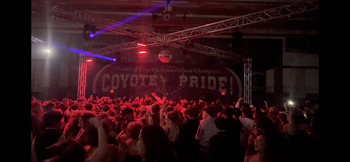 The exclamation to an awesome homecoming week! #CoyotePride