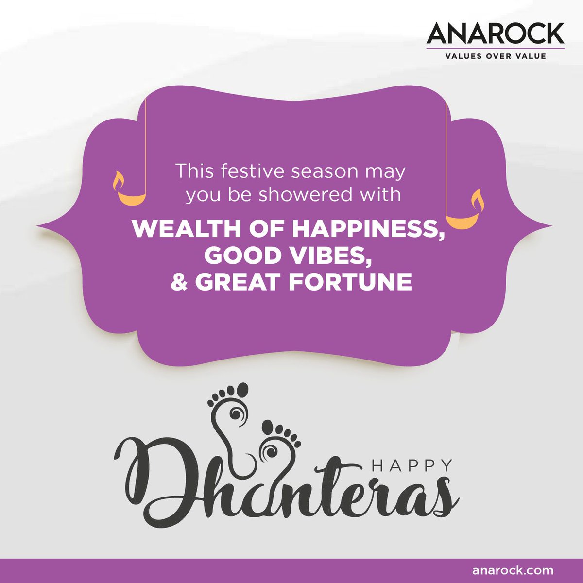 AnarockTech's tweet image. On the occasion of #Dhanteras, we at #ANAROCKTech wish you #wealth, #goodhealth, and #prosperity 

#diwali #festivaloflight #diya #anarock #valuesovervalue #bhaidooj #dhanteras #wealth #prosperity