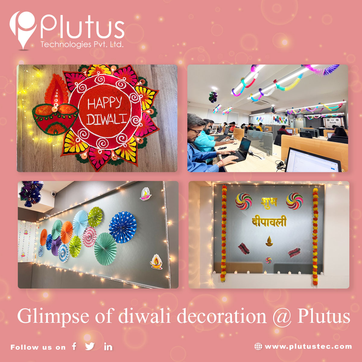 PlutusTech's tweet photo. A glimpse of Diwali celebration at Plutus Technologies Pvt Ltd : Work From Anywhere! 💫
https://t.co/e13ovaOkpx
#diwaligifting #gift #diwali #festivevibes #diwalicelebrtion #deepawali #deepavali2022 #दीवाली #PlutusTechnologie #PlutusTech #plutustech #mobileappdevelopment https://t.co/nmnRtdtp11