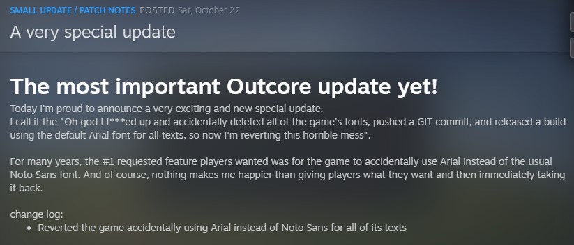 DominicTarason's tweet image. Today in Extremely Good Patch Notes: