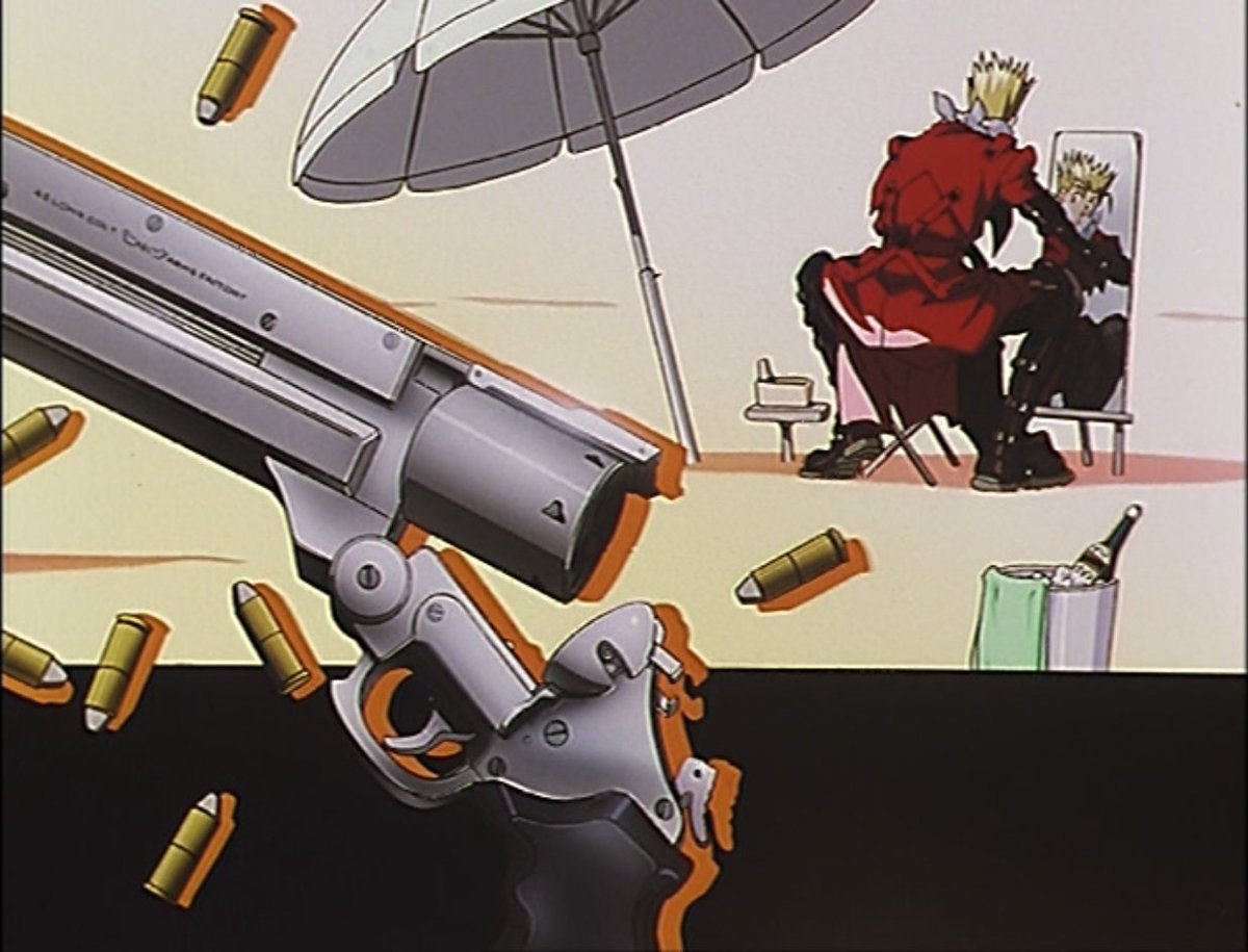 VASHUSTAMPEDE's tweet photo. 【Trigun (1998) End Cards】https://t.co/q8wqbNyqLE