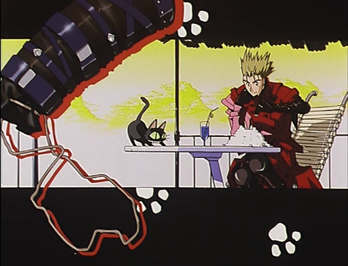 VASHUSTAMPEDE's tweet photo. 【Trigun (1998) End Cards】https://t.co/q8wqbNyqLE