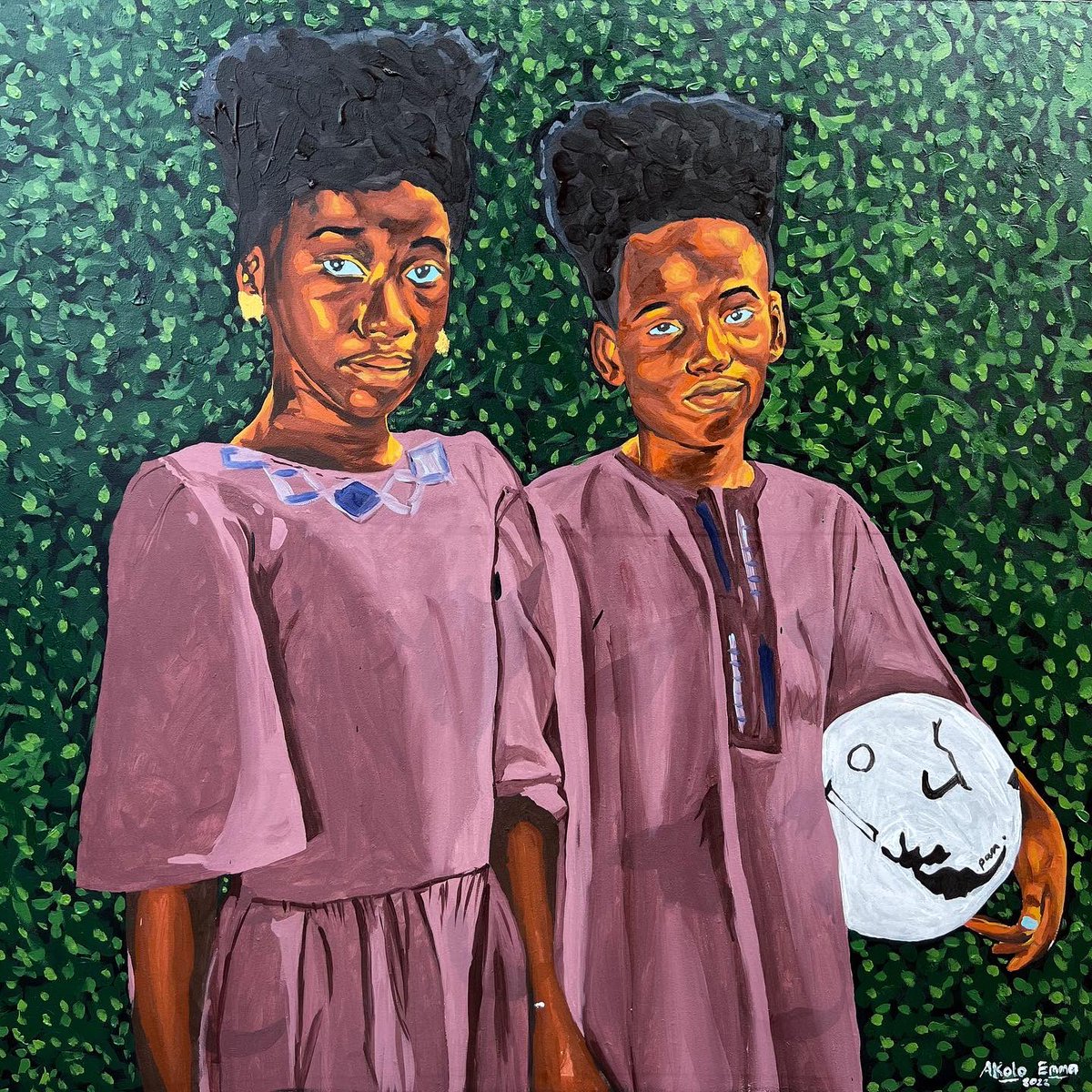 AkoloEmma's tweet photo. Title : What we owe to each other , 2
Medium: Acrylic on Canvas
Size: 48* 48 inches
Year: 2022
#AkoloEmma #donedonelondon #blackart #emampam #contemporaryart #blackartistspace #blackexcellence #acrylicpainting #collecteurs #africanart #siblings https://t.co/pLLtOepCg5