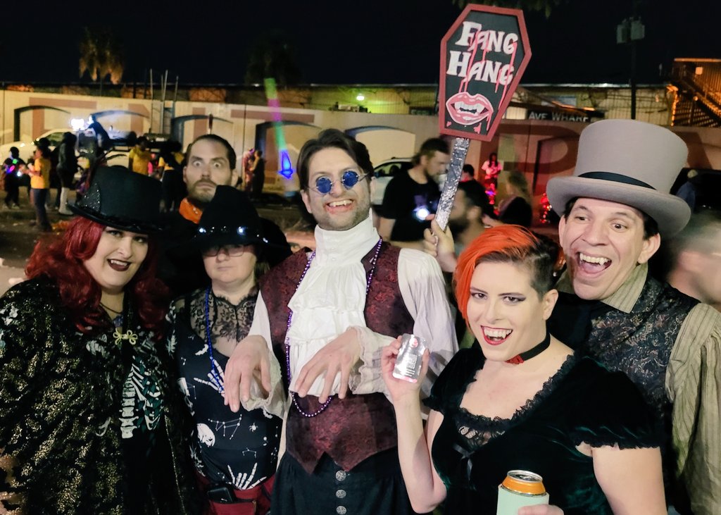 Representatives from the council ventured out to the Krewe of Boo parade in New Orleans this evening in order to recruit some local vampires. All in all it was a great success! #nolavampires #frenchquarter #vampcouncilnola #vampires #kreweofboo #neworleans