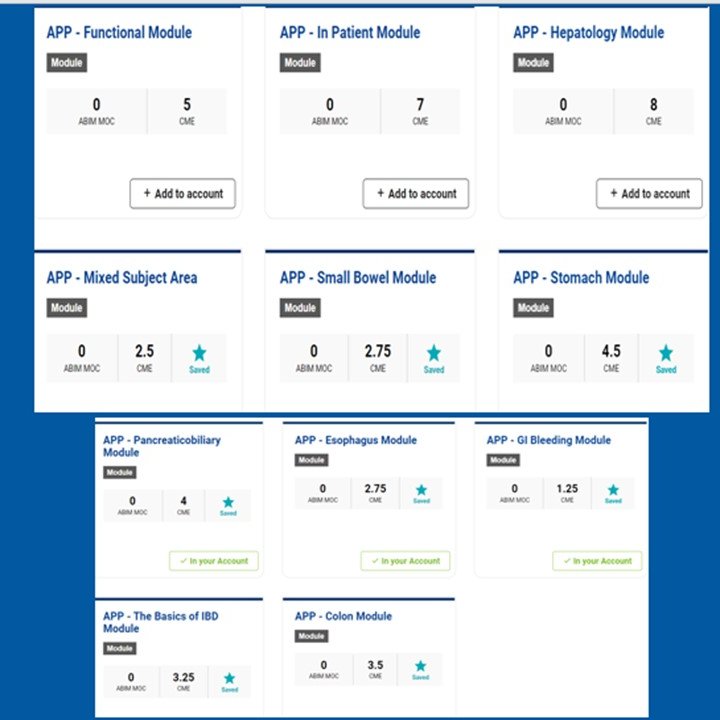 📢🌟🆕 APP GI Training Series <a href="/AmCollegeGastro/">ACG</a> 
✅ 11 Modules‼️
✅ Earn CME
✅ Quality Education
✅ Designed for APPs
education.gi.org/search?special…
👉 on-boarding
👉 advancing education in GI
#GastroAPP #GITwitter #gastroenterology
