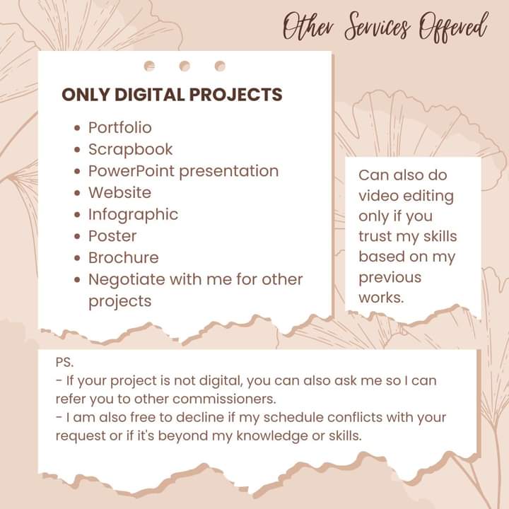 aljndroVAL's tweet photo. 📚 𝗔𝗖𝗖𝗘𝗣𝗧𝗜𝗡𝗚 𝗔𝗖𝗔𝗗𝗘𝗠𝗜𝗖 𝗖𝗢𝗠𝗠𝗜𝗦𝗦𝗜𝗢𝗡𝗦 📚

📝 Write Ups and Paperworks 📝
Essay
Reflection, position / concept paper
Poetry / Poems
Speech
Movie Review
CV/Resume
Research paper 
Infographic, ppt, poster, brochure

And etc. posted below 👇
PM FOR INQUIRIES https://t.co/APUkYWGpN0