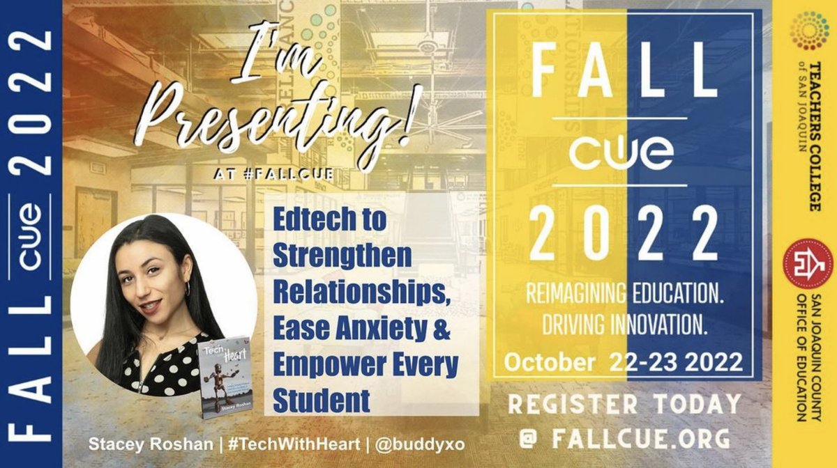 🎁Special Giveaway🎁 Join me for #FallCUE this morning at 9am PT for #Edtech to Strengthen Relationships, Ease Anxiety, & Empower Every Voice For fun, I have a couple prizes up for grabs for those able to attend live on Zoom! #TechWithHeart @cueinc @dbc_inc #edtech #WeAreCUE