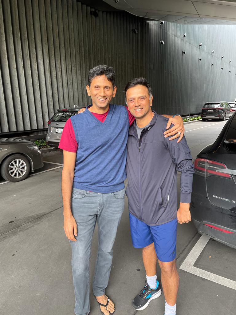 With Rahul in Melbourne. Wishing Rahul and his boys the very best for the #T20WorldCup campaign. Hoping for a cracker of a tournament gor Team India .