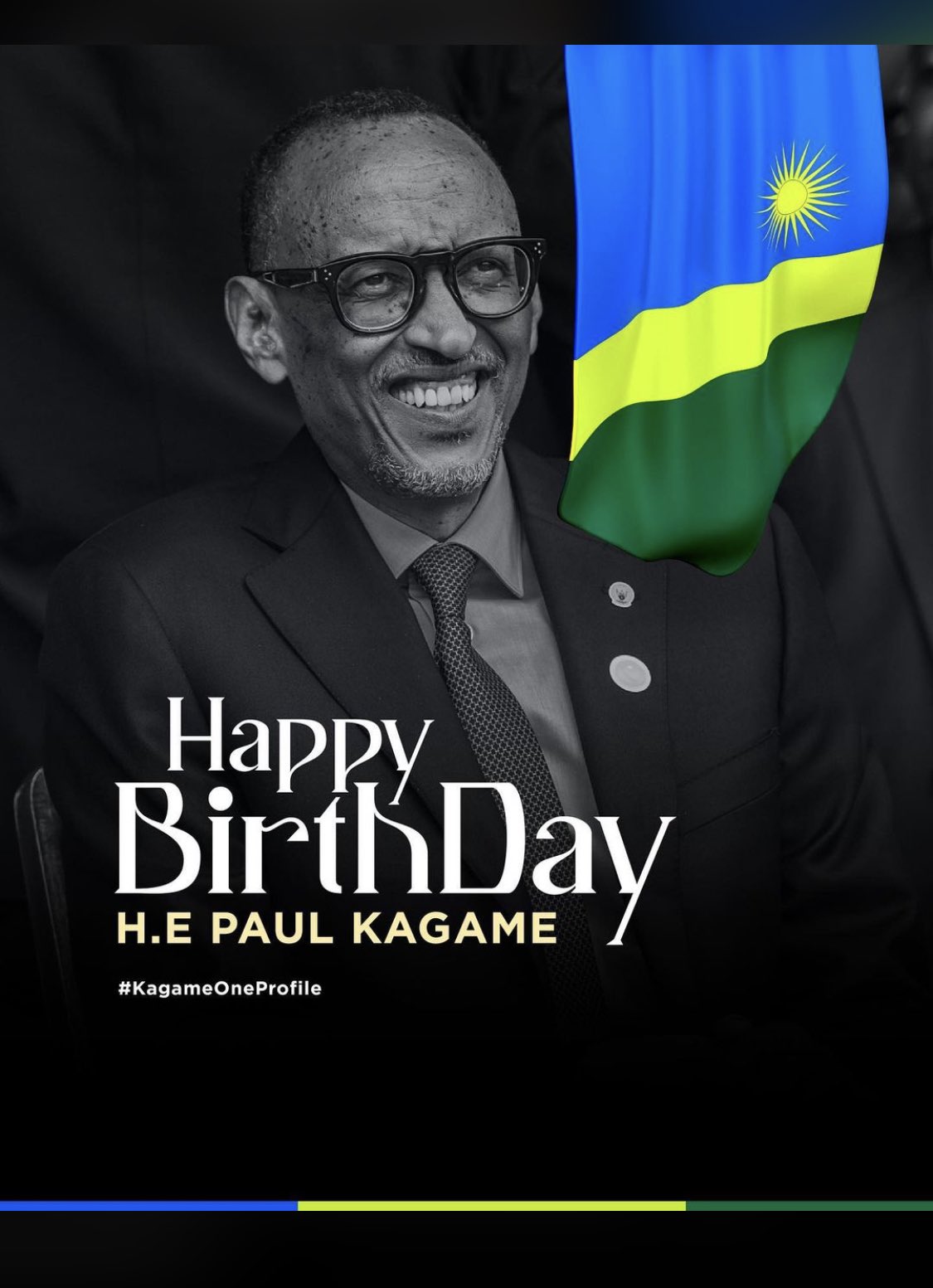 Happy 65th Birthday Our Hero, HE Paul Kagame .   
