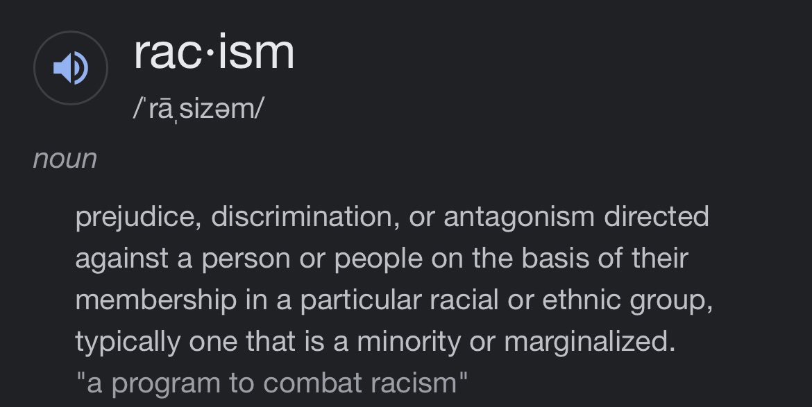 GETF1SHQUICK's tweet photo. @SALMONL1NGZ //the dictionary disagrees

if someone said “black people dni” nobody would be ok with that https://t.co/uBPv49kLPl