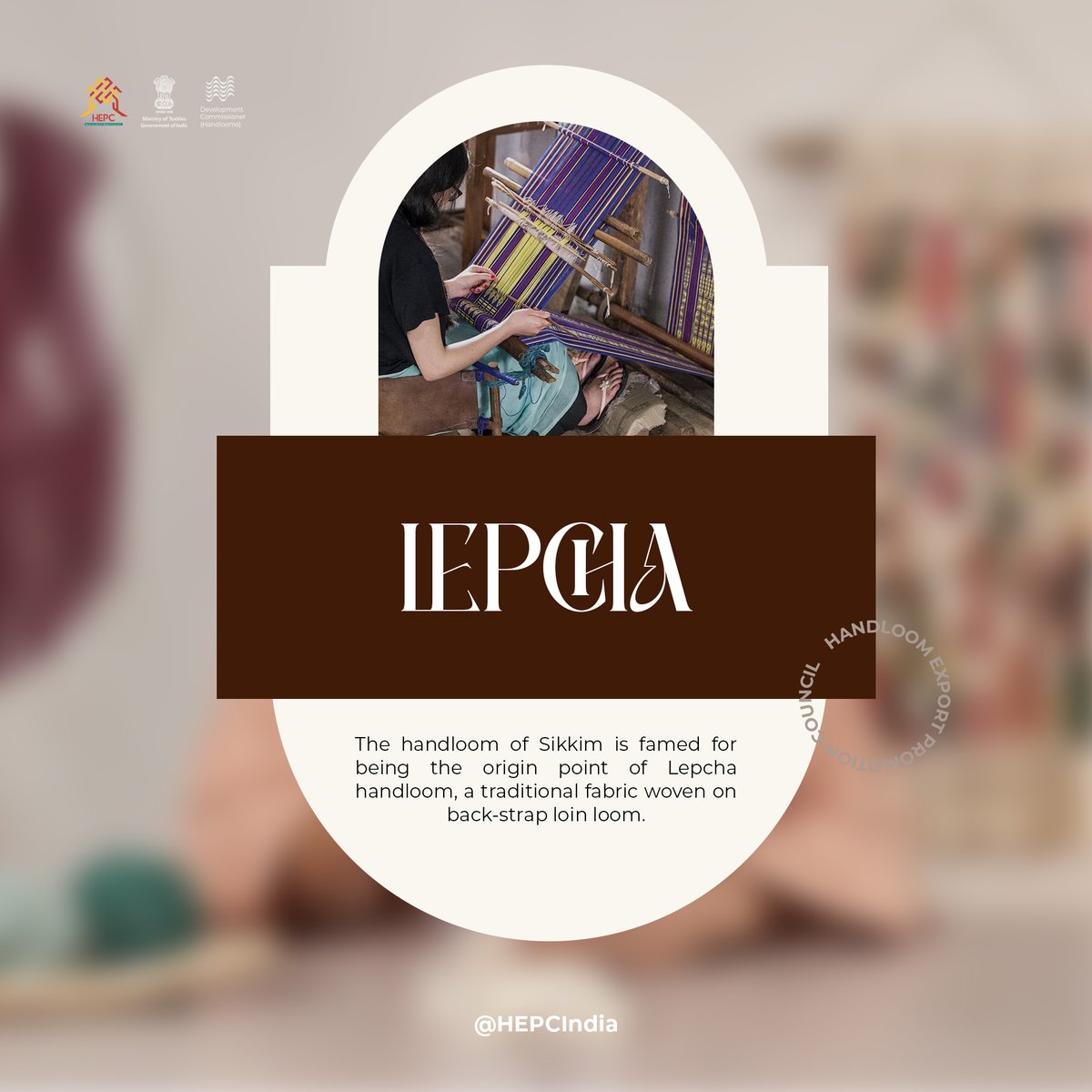 HEPC_India's tweet photo. The #Lepcha : #Heritage and culture of the native people of #Sikkim

#VocalForLocal #handmade #makeinindia #madeinindia #handloomlove #handloomweaver #weaver #weaving https://t.co/nmFFCHpf4Q