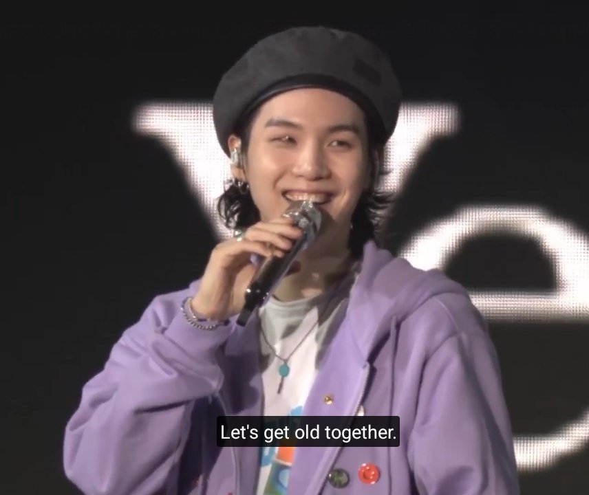 Mage_Ledroz's tweet photo. As much as I get a lil delulu at times, when Yoongi says "Let's grow old together" and my heart says yes, it's about friends and just ppl in a safe zone promising to get thru life together. 💜

And that's what #아포방포 means to me.

#ThankYouBTS #ForeverWithBTS https://t.co/Y11NVqesuj
