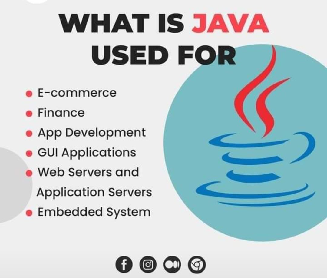 DigiPunjabNews's tweet photo. What is Java Used For?
#java #androiddeveloper #mscubetech #learncollege #musharafali https://t.co/yMUg64tHPt