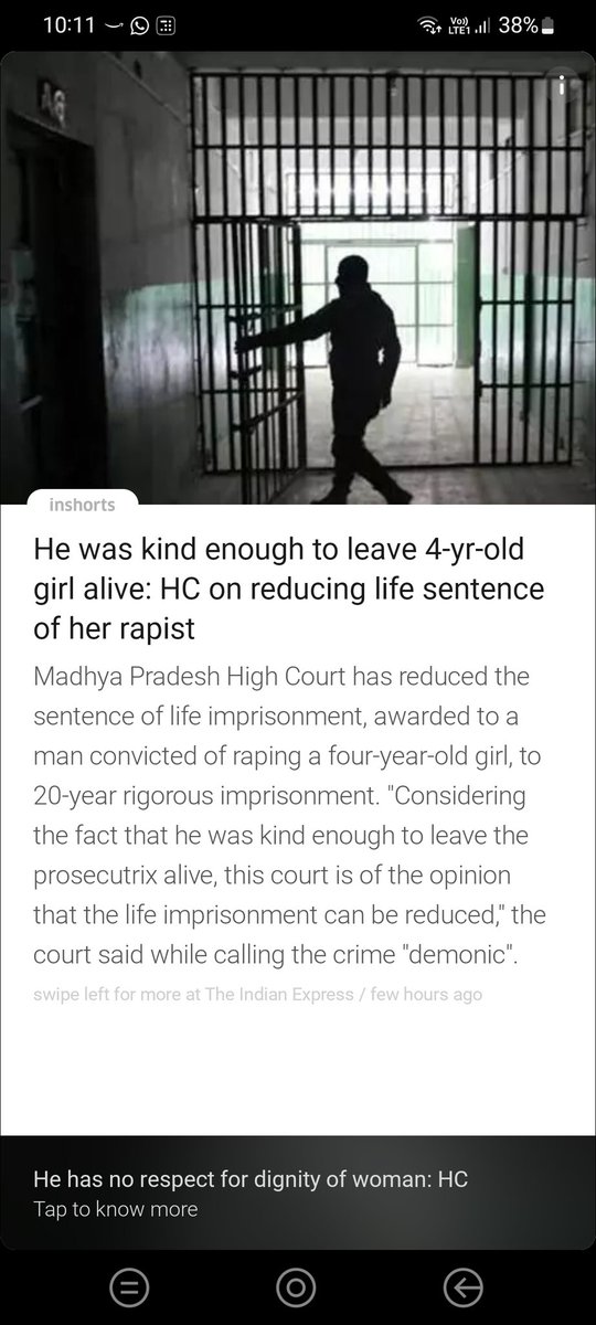 harshdeodhar's tweet photo. Horrifying illogical judgments like these makes us one of the weakest! We sympathize with someone for not killing a 4 year old ????? 
When will we see an India where a bench any bench in India passes a brutal judgment for prosecuted rape criminals. https://t.co/tTuJGwl7nY