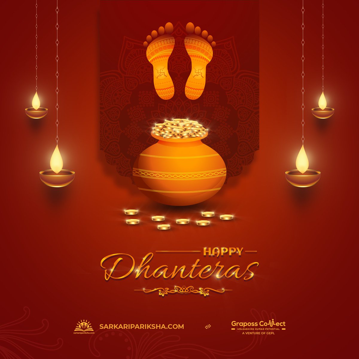 GrapossConnect's tweet photo. May Lord Kuber is always there to bless you with success and wealth in the coming year. Wishing you a blessed and Happy Dhanteras.

#dhanteras2022 #dhanteraswishes #FestivalOfLights https://t.co/0JFg9CEnuR