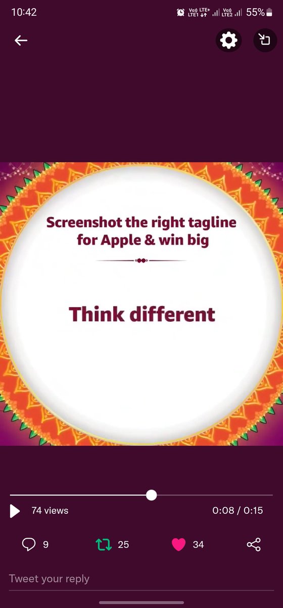 JackyKhattar9's tweet photo. ▪︎ Here I Captured the Live Screenshot of Right Tagline for Apple 🍎 

#AmazonSeLiya
@amazonIN

Join
@Tuaa12112 @mahekdara12 @hey_its_amisha @KKanchan99777 @swatikhattar13 https://t.co/ZePiinkj7K