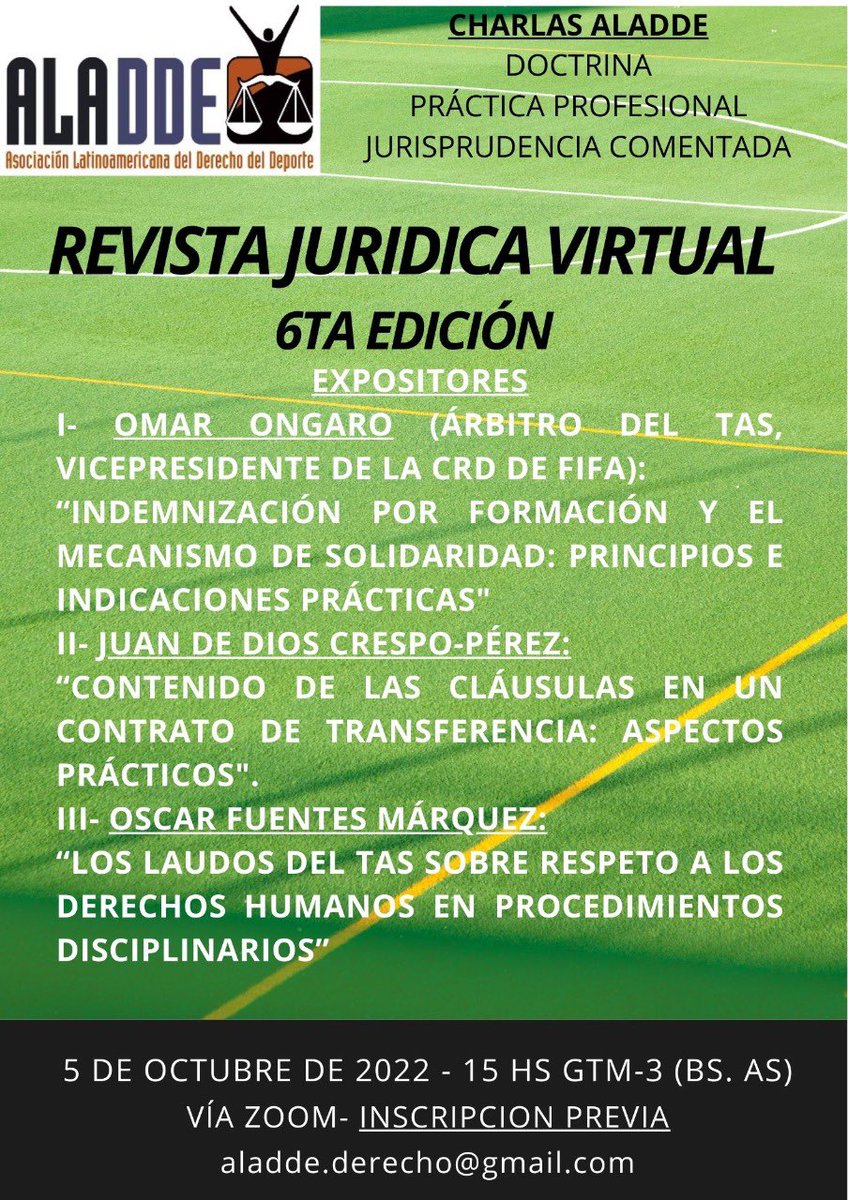 Oscar_Fuentes's tweet photo. @Alberto87558647 @raulfutbol27 @fifacom_es Le dejo lo último que hice. Puede googlear a los ponentes. Algo parece que sé de estos temas. Un gusto que intercambiemos opiniones. https://t.co/rhkuOWbgcA