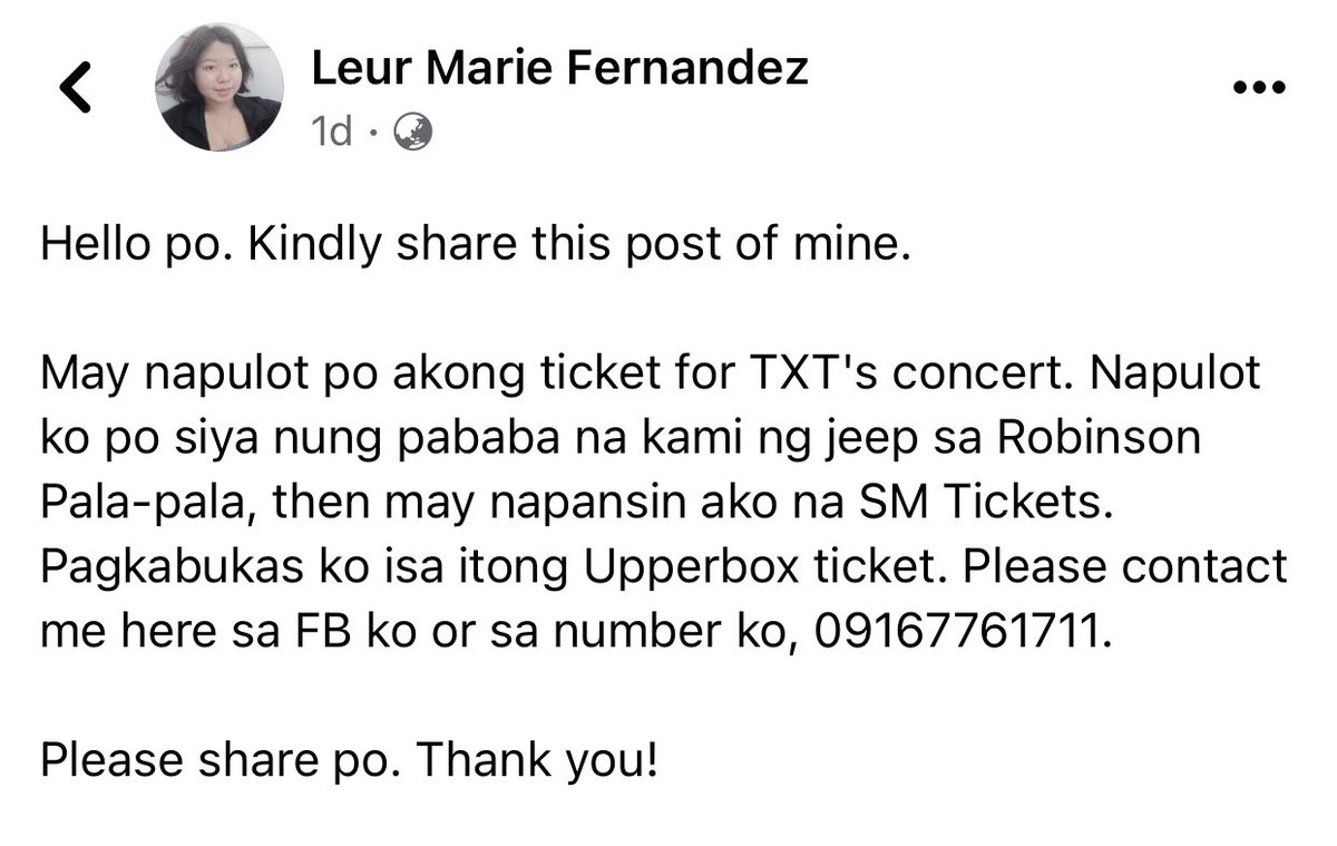 zehanfics's tweet photo. hello, pa-help rt! sinend lang ‘to ng mama ko sa’kin baka daw may kakilala akong pupunta sa con ng txt. baka taga dasmariñas cavite area lang ‘tong nawalan. kindly rt with tags sana idk anong tags sa moa or txt for the con 😭 https://t.co/SqmH2tPGRy