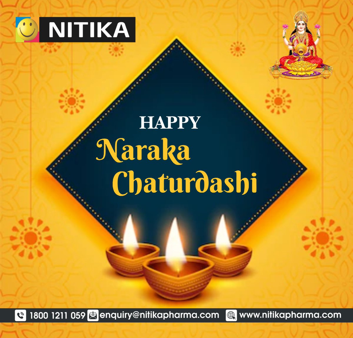 PharmaNitika's tweet photo. May the divine light of Diwali spread into your life and bring peace, prosperity, happiness, good health and grand success. Happy Choti Diwali!

#diwali2022 #diwaliforall #diwaliforhealth #Diwali2022 https://t.co/Jhp9P349iD