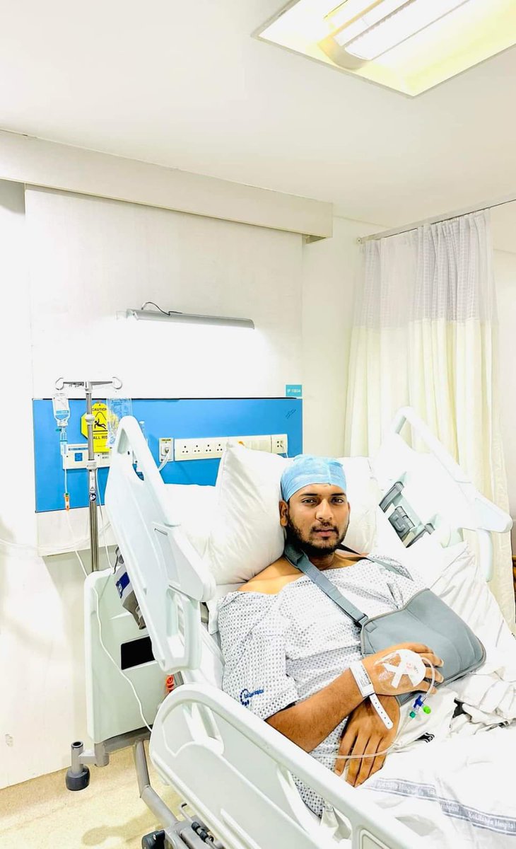 Done with the surgery! It was successful🙌🏼 
I would like to thank the  Lucknow Super Giants , UPCA ,National Cricket Academy  &amp; the entire team of doctors &amp; physios for the support. 
I will get back on the field real soon 💪🏼