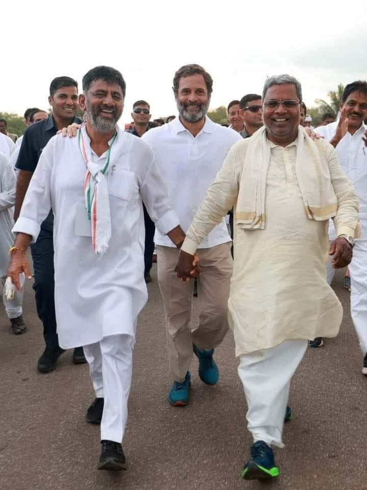 ನಮ್ಮ ನಾಯಕರಾದ @RahulGandhi ಅವರ ನೇತೃತ್ವದ ಭಾರತ ಐಕ್ಯತಾ ಯಾತ್ರೆ ಕರ್ನಾಟಕದಿಂದ ನಿರ್ಗಮಿಸಿರಬಹುದು. ಆದರೆ ಯಾತ್ರೆ ಮೂಡಿಸಿದ ಜಾಗೃತಿ, ಹುಟ್ಟಿಸಿದ ಭರವಸೆ ಮತ್ತು ಸಾರಿದ ಐಕ್ಯತೆಯ ಸಂದೇಶದಿಂದ ಪ್ರೇರಣೆ ಪಡೆದ ಪ್ರಜಾಪ್ರಭುತ್ವದ ರಕ್ಷಣೆಯ ನಮ್ಮ ಹೋರಾಟ ಮುಂದುವರಿಯಲಿದೆ. 7/7 #BharaJodoYatra