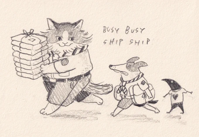 Haven't update sns for two weeks! We were busy packing the shop orders. Thank you so much to your contribution to the "Animal T-shirt fundraising"! 