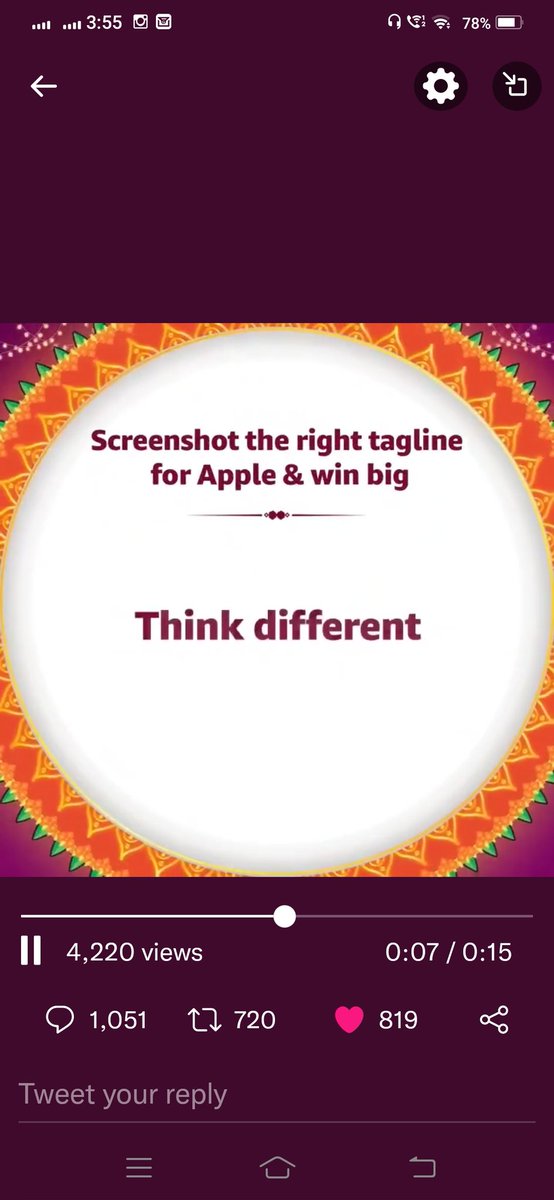 Sheetal155's tweet photo. @amazonIN Think Different

@amazonIN #AmazonSeLiya #AmazonGreatIndianFestival #EndsSoon https://t.co/q21yu1Ia3w