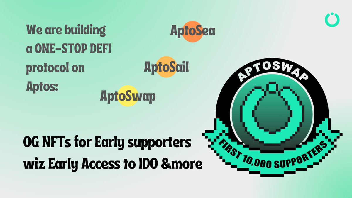 🥳WL GIVEAWAY🎁

🎁10x WL Giveaway
🎁2x Alpha Discord Invt
🎁1x $APT Winners

1⃣Follow: @AptosNftRadar &amp; <a href="/AptoSwap_org/">The Real AptoSwap | LFM! 💚</a> 

2⃣ ❤️➕ RT ➕ Tag 3 friends

⏰24h
#Aptos #AptosEcosystem #APT #Giveaway #AptosNFTs #AptosMovement