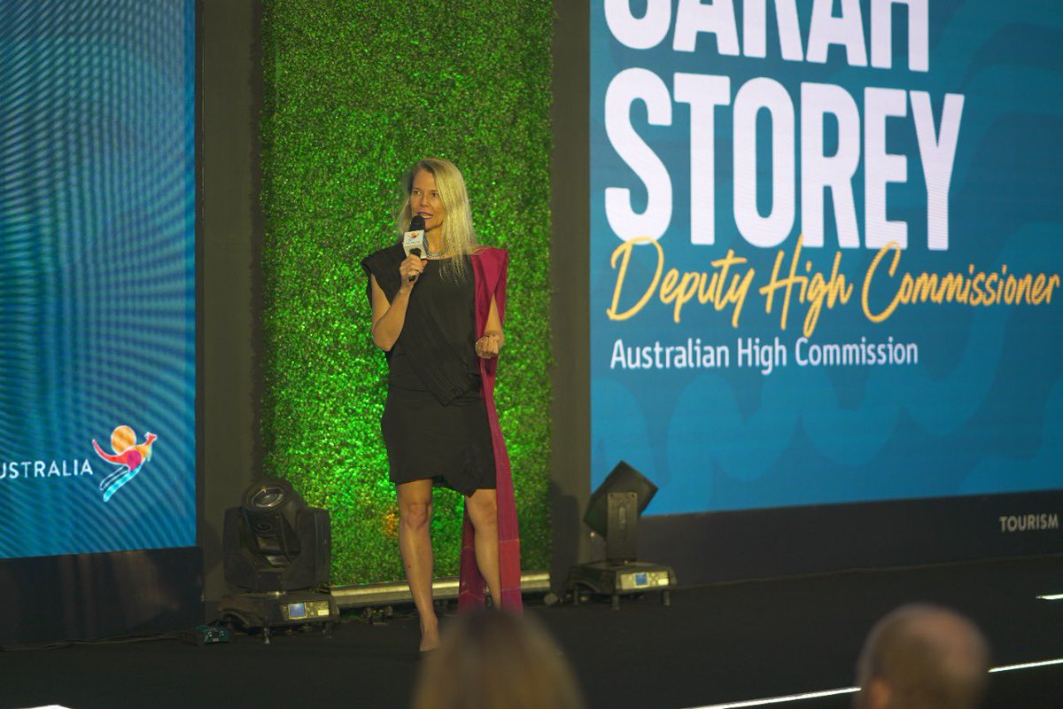 AusDHCIndia's tweet photo. Fabulous night at the ๐ฎ๐ณ red carpet launch of Tourism Australia's new ๐ campaign in #Mumbai. The welcome growth in India's tourism to ๐ฆ๐บ has driven it to #2 spot in visitor arrivals! #IESUpdate https://t.co/xxY6YjYnKE