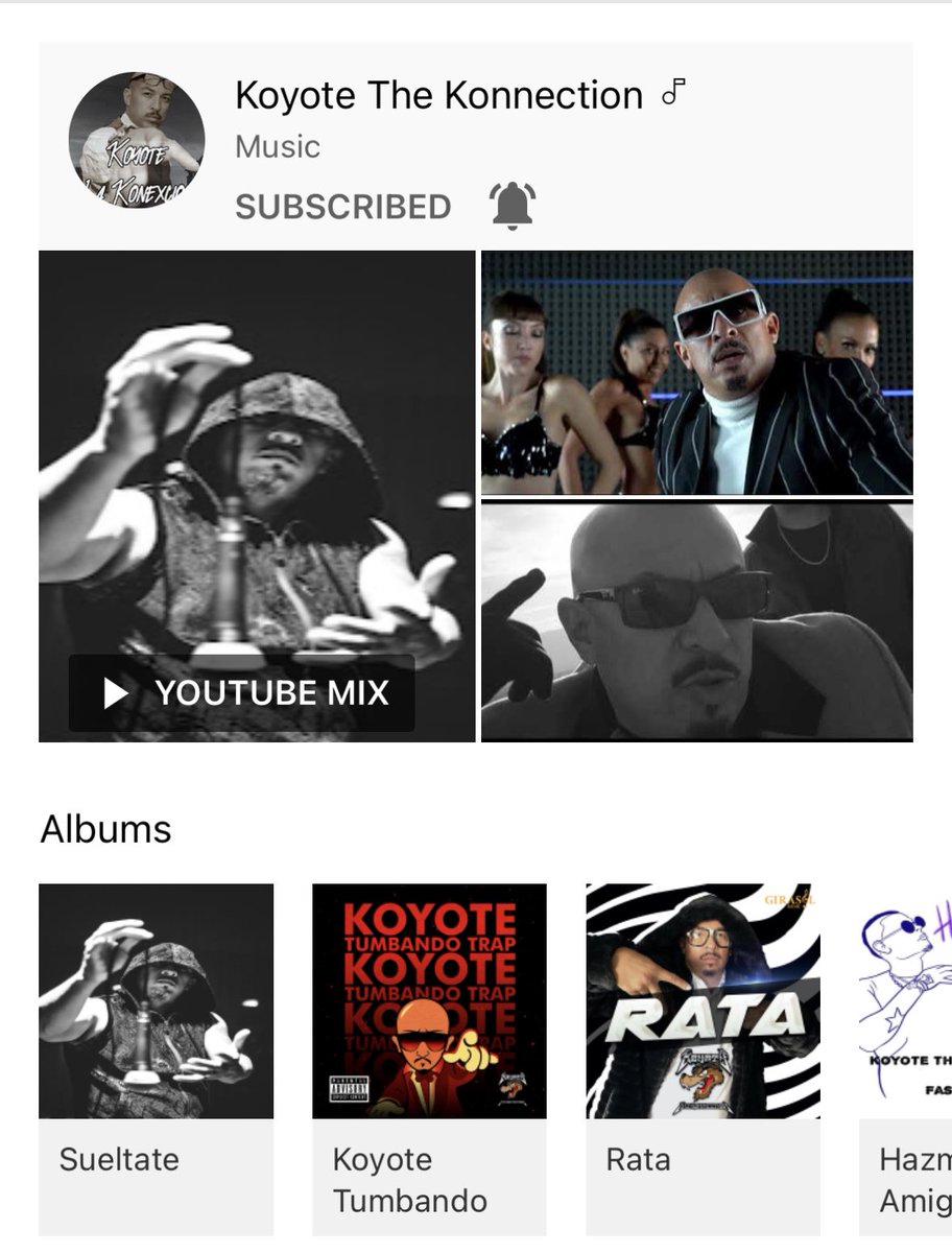 Congrats to <a href="/kryptic_reign/">Kryptic Reign</a> Artist: <a href="/KoyoteThe/">koyote the konnection</a> for getting his official verified artist channel on <a href="/YouTube/">YouTube</a> !!! #krypticreignmusic #KoyoteTheKonnection