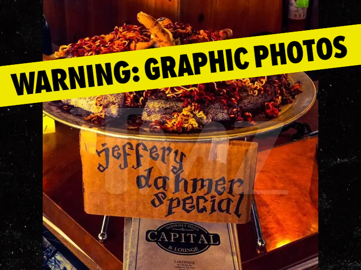 TMZ's tweet photo. A Texas pizzeria is serving a 'Dahmer Special' ... and people are PISSED. https://t.co/y6qsW5kXGW https://t.co/266DPhD1su