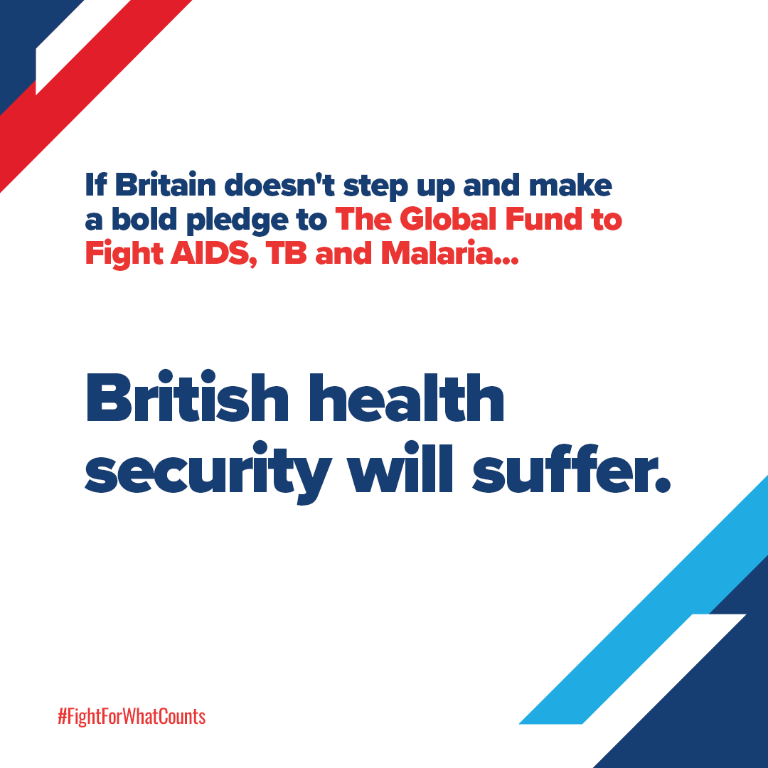 Now's not the time for the UK to step away from fighting some of the world's biggest killers - HIV, TB & malaria. Without a pledge to the @GlobalFund 🌍 health security is at risk. By ending these treatable & preventable diseases we can be better prepared against future pandemics